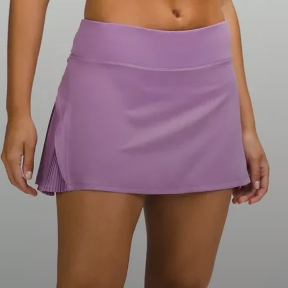 Like NEW—lululemon Play Off Pleats Skirt W Purple 8. Worn twice.